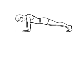 Level 3 push-up (start position)